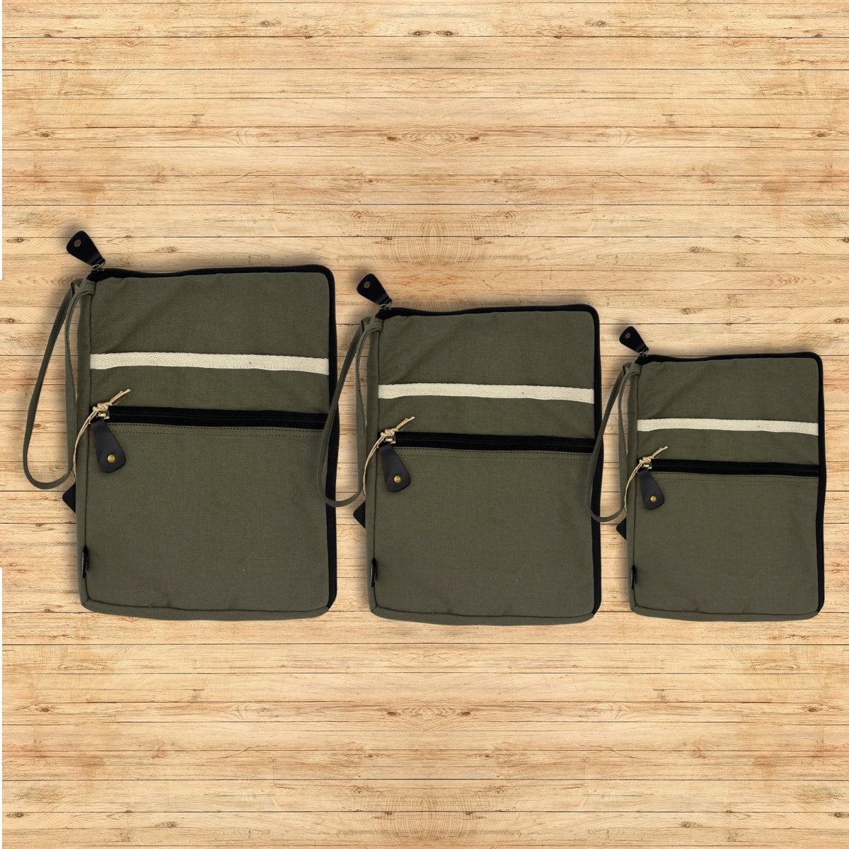 Canvas Tablet Pouch - Olive product image 3