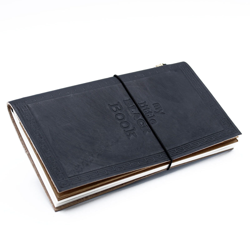 Handmade Leather Journal - My Little Black Book - Black (80 pages) product image