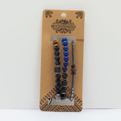Mens Premium Bracelet Sets - Med Set Blues (asst) product image 2