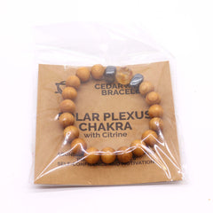 Cedarwood Solar Plexus Chakra Bangle with Citrine product image 2