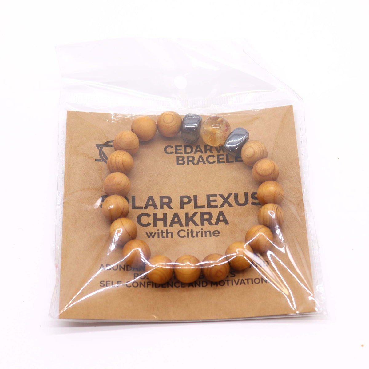 Cedarwood Solar Plexus Chakra Bangle with Citrine product image 2