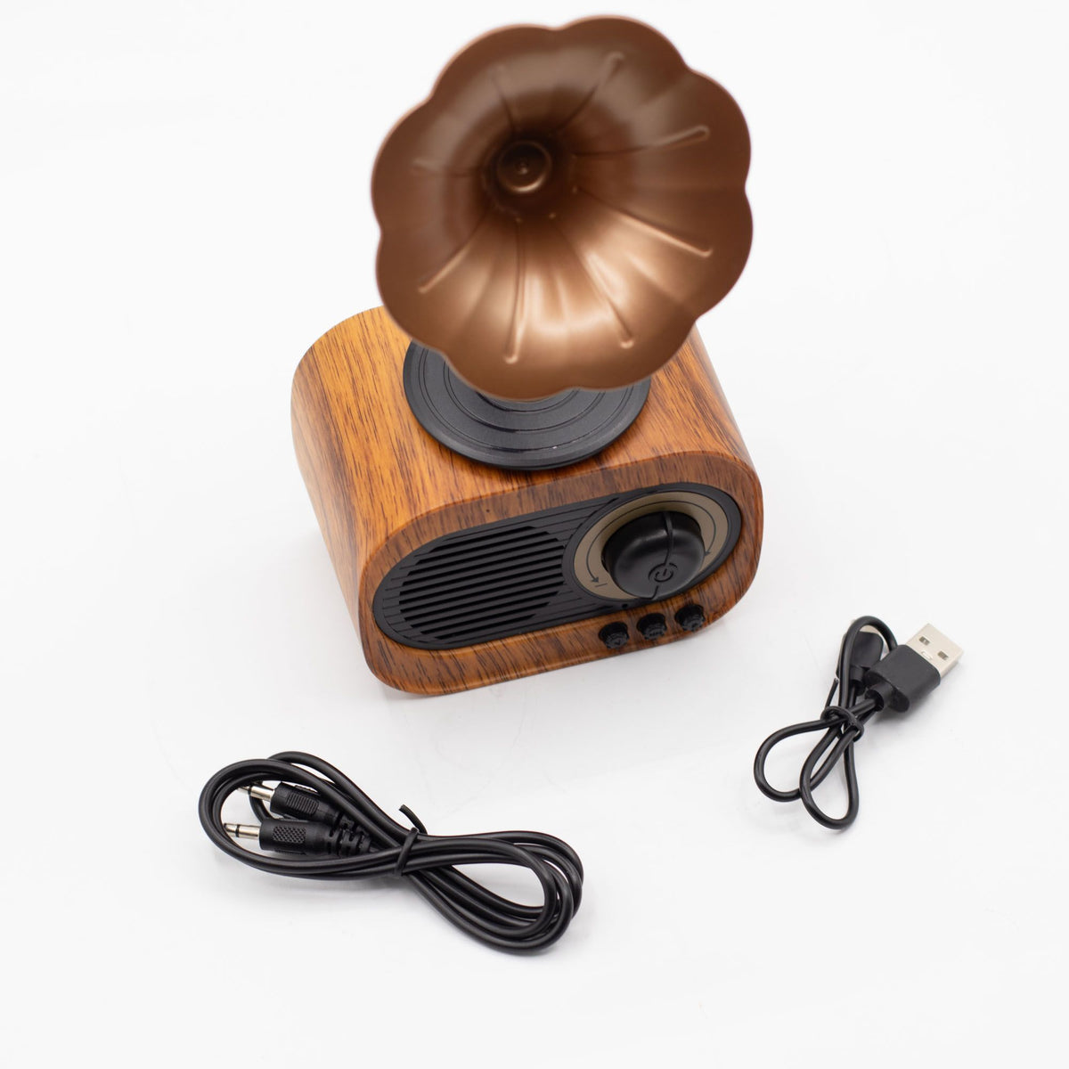 Retro Mini Gramophone Speaker - Bluetooth & FM Radio - 5 watt x 1 product image 4