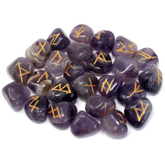 Runes Stone Set in Pouch - Amethyst product image 2