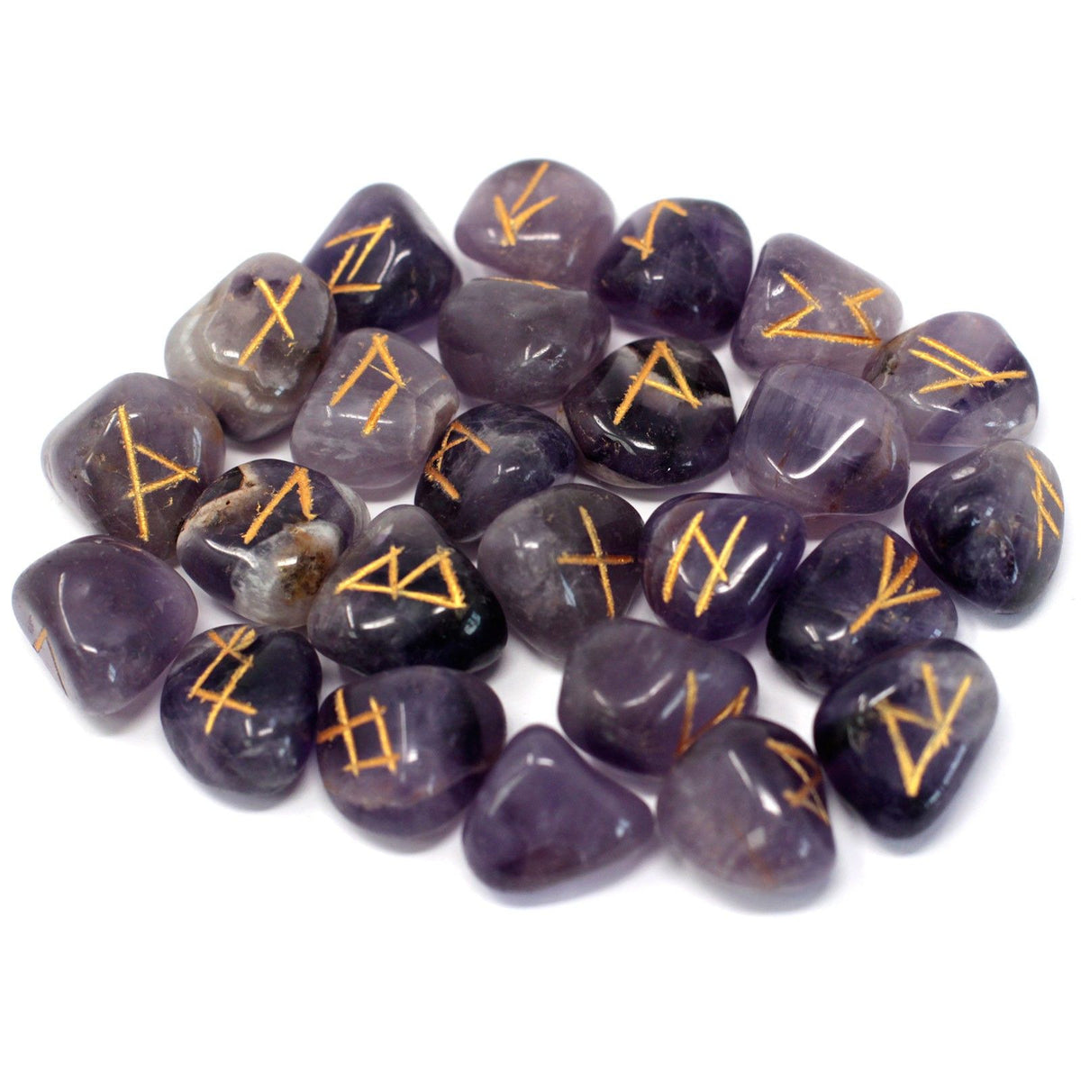 Runes Stone Set in Pouch - Amethyst product image 2