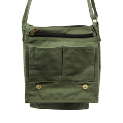 Cotton Canvas Messenger Bag - Green product image 2