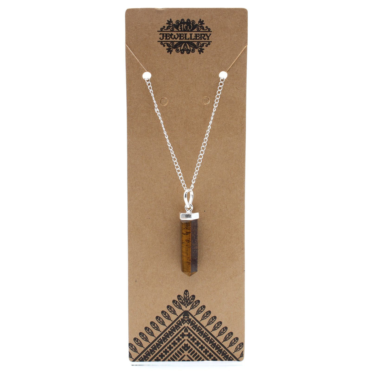 Gemstone Classic Point Pendant - Tiger Eye product image 2