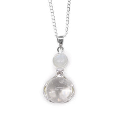 Gemstone Healing Hands Pendant - Rock Quartz product image 3