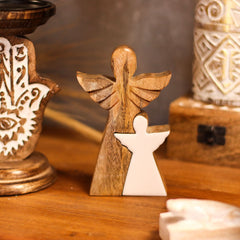 Mango Wood Angel in Angel - White Enamel product image 4