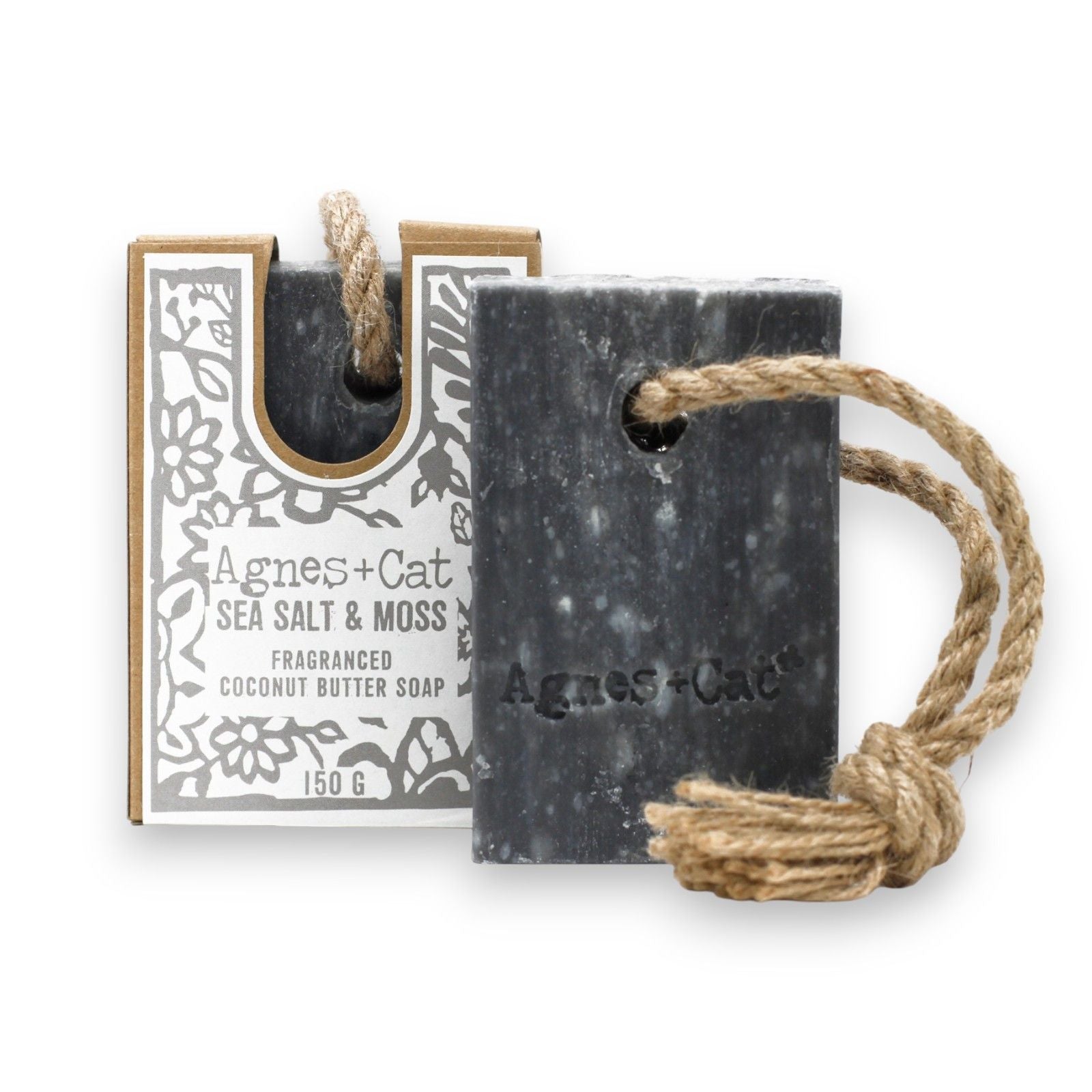 Agnes + Cat Soap On A Rope - Sea Salt And Moss product image