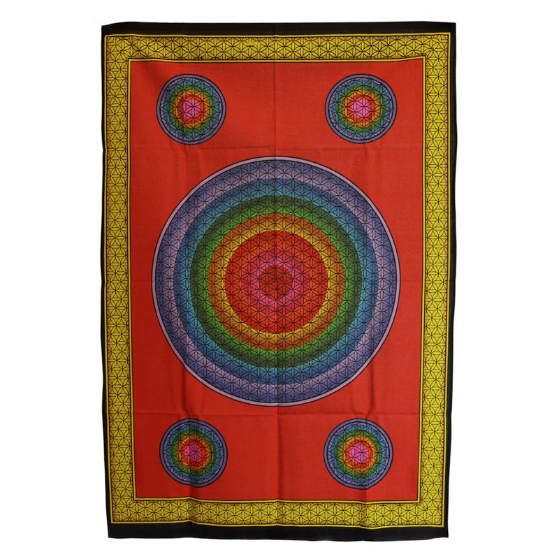 Cotton Wall Art (70x110cm) - Five Flower of Life product image