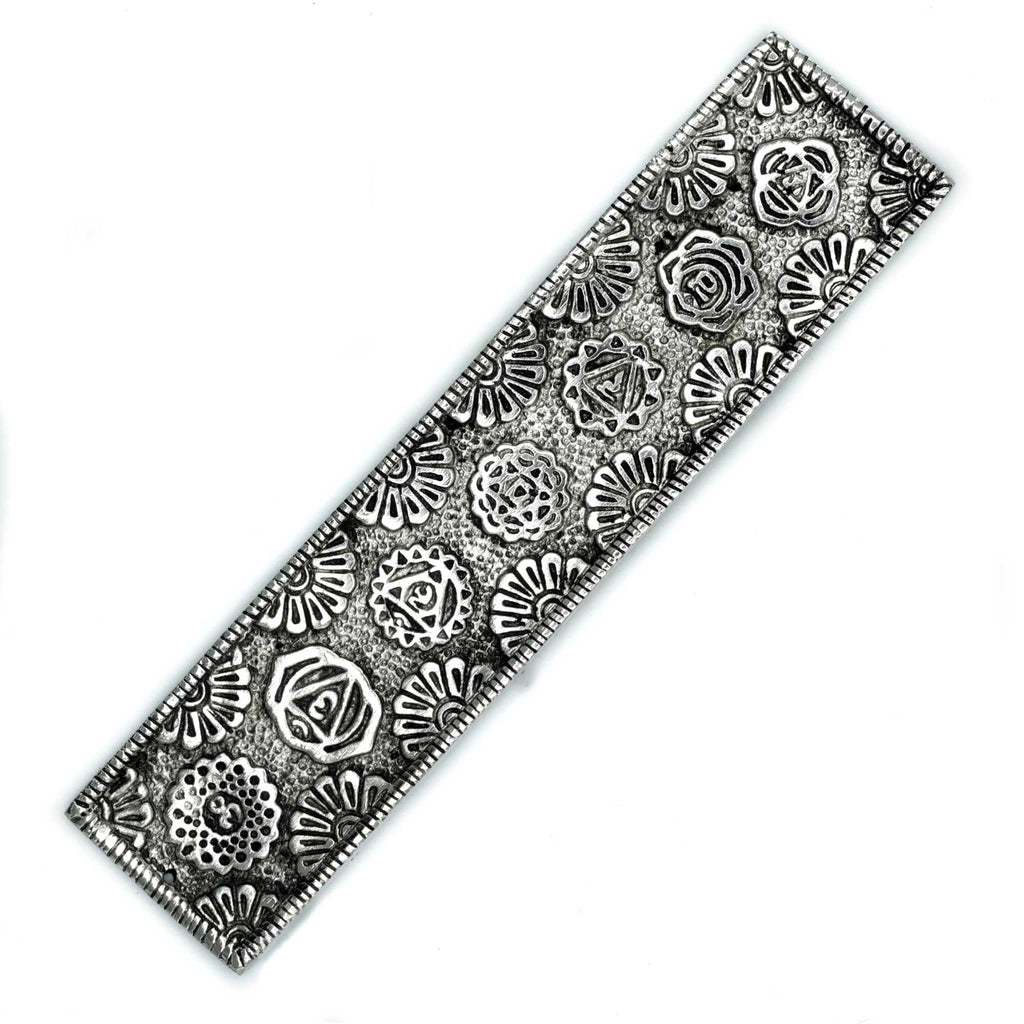 Polished Aluminium Chakra Long Incense Holder 23cm product image
