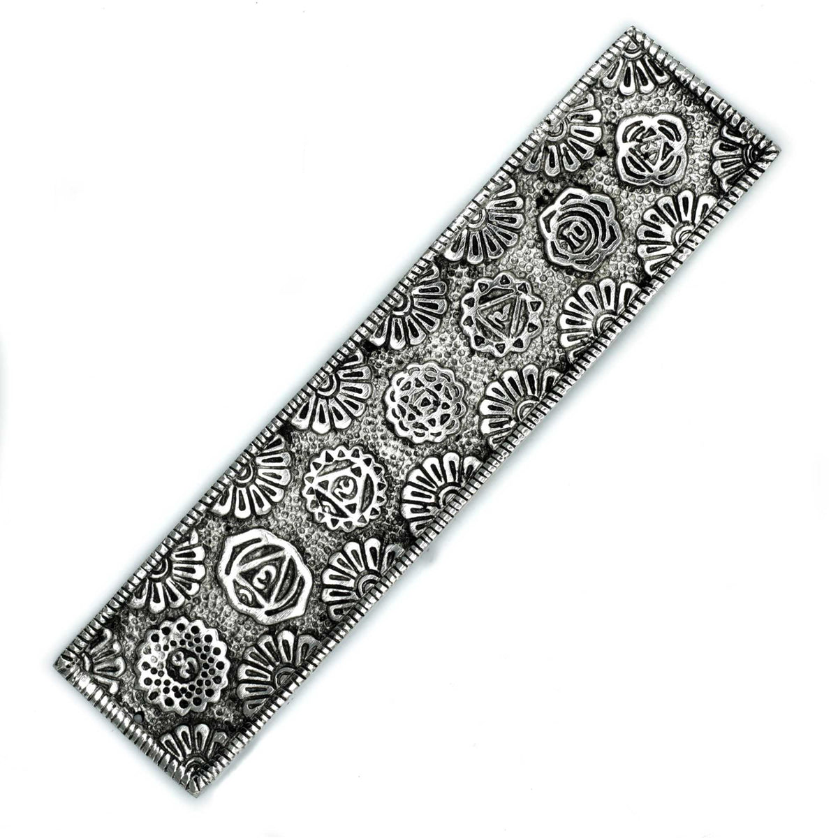 Polished Aluminium Chakra Long Incense Holder 23cm product image