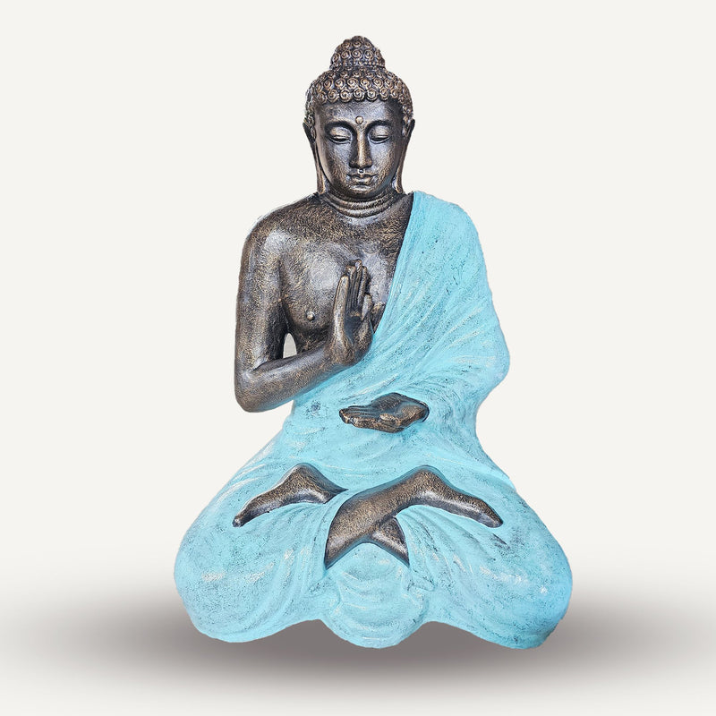Large Turquoise & Stone Buddha Meditation in Stupa - 1.5m product image