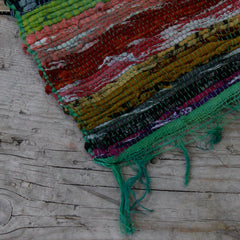151 x 90cm Luxury Rag Rug - Green product image 3