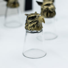 Gift Set of 12 Bottom Up Shot Glasses (25ml) - Forest & Mystical Creatures - Antique Bronze product image 3