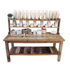 A&C 1.8m Standard Table with top shelf product image 6
