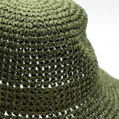 Nomad Sari Floppy Straw Sun Hat - Moss Green product image 3