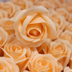Craft Soap Flowers - Med Rose - Peach product image 2