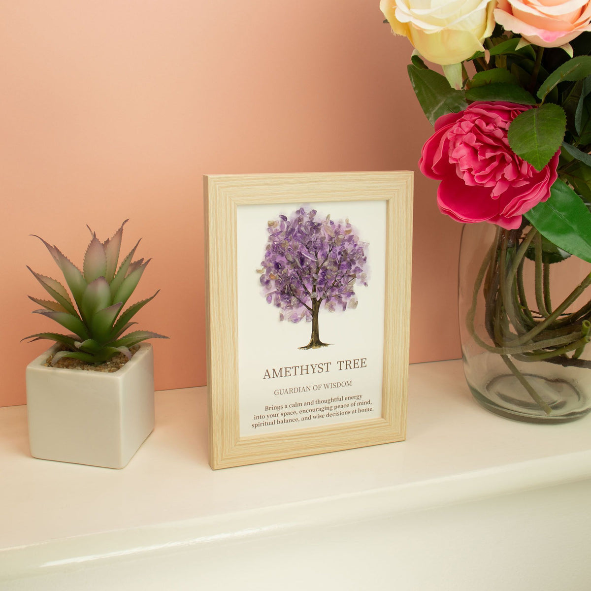 Gemstone Picture - Tree of Life - Amethyst (20x14.7x1cm) product image 4
