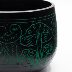 Cauldron Singing Bowl - Magic Mushroom - Green (15cm) product image