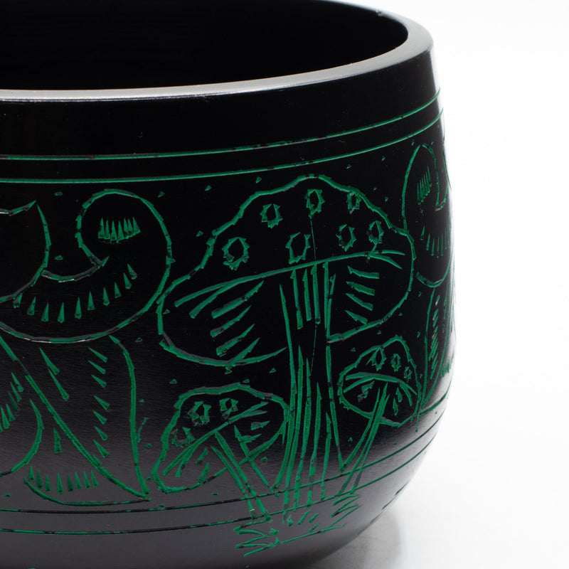 Cauldron Singing Bowl - Magic Mushroom - Green (15cm) product image