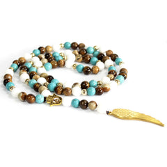 Angel Wing / Multi Beads Gemstone Necklace product image