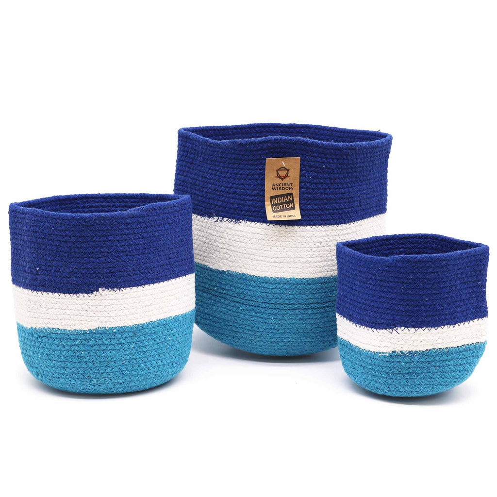 Set of 3 Evil Eye Jute Rope Baskets product image 4