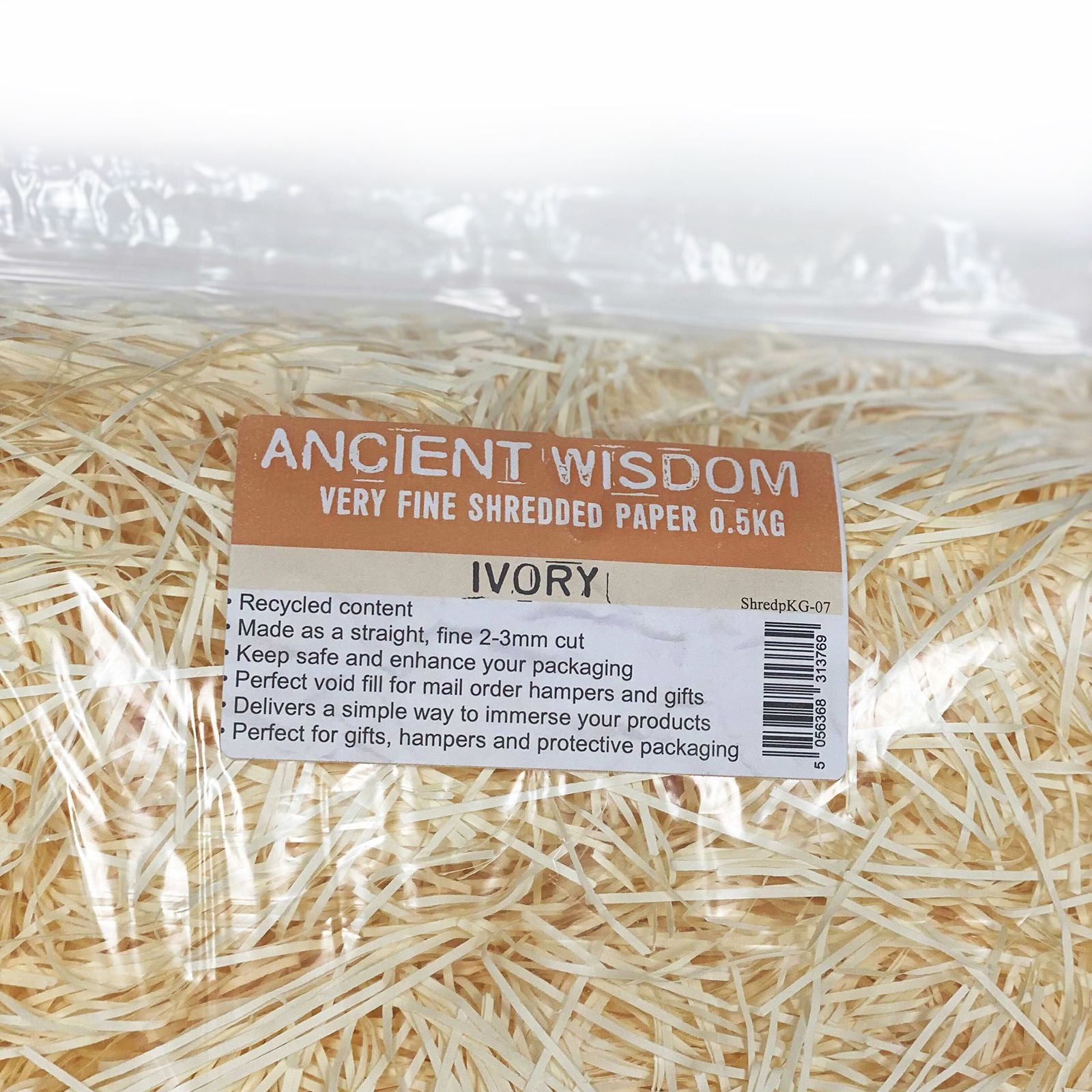 Very Fine Shredded paper - Ivory (0.5KG) product image