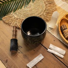 Cauldron Singing Bowl - Magic Mushroom - Yellow (15cm) product image 8
