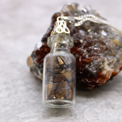 Bottled Gemstones Necklace - Tiger Eye product image
