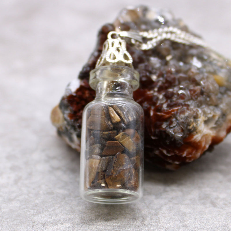 Bottled Gemstones Necklace - Tiger Eye product image
