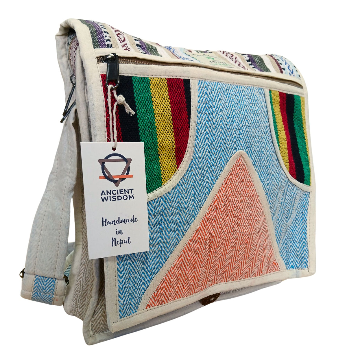 Hemp Laptop Messenger Bag - Triangle - product image 3