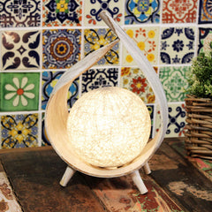 Natural Coconut Lamp - Whitewash Wrapover product image 2