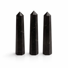 Gemstone Six Face Obelisk Point approx 11cm - Black Tourmaline product image