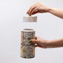 White & Gold - Tall Container product image 2
