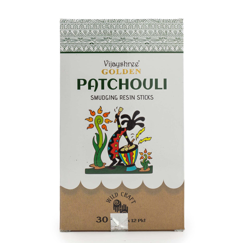 Golden Patchouli Smudging Resin Sticks – 30g product image 2