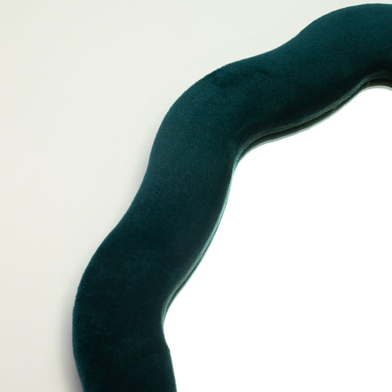 Soft Squiggly Mirror – Oval Pebble – Royal Teal (20.5x32.5x2.3cm) product image