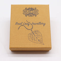 Necklace & Earring Set - Bravery Leaf - Pewter product image 3