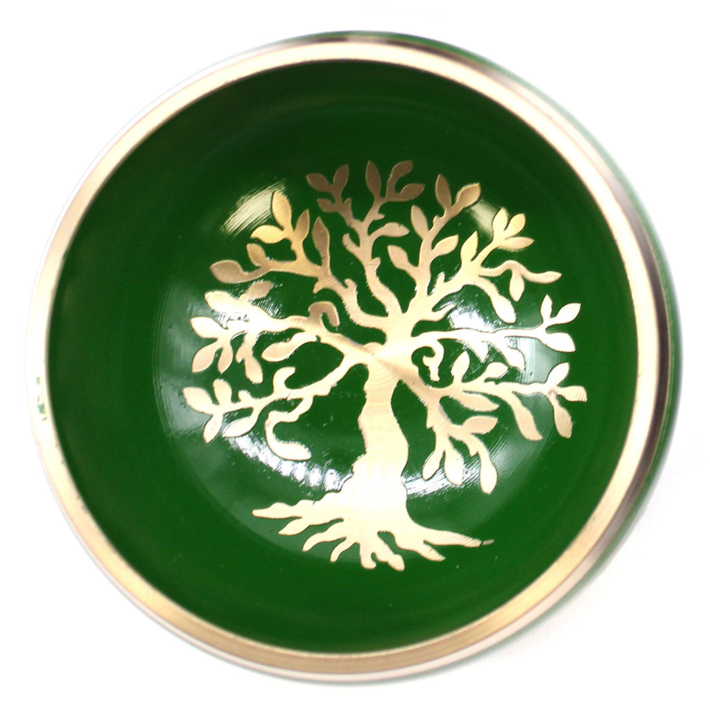 Tree of Life Singing Bowl Set- Green 10.7cm product image 9