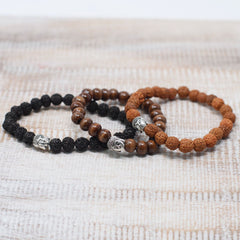 Brown Beads & Buddah Bangle product image 3