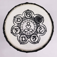 Chakra Wide Top Djembe Drum - 17cm product image