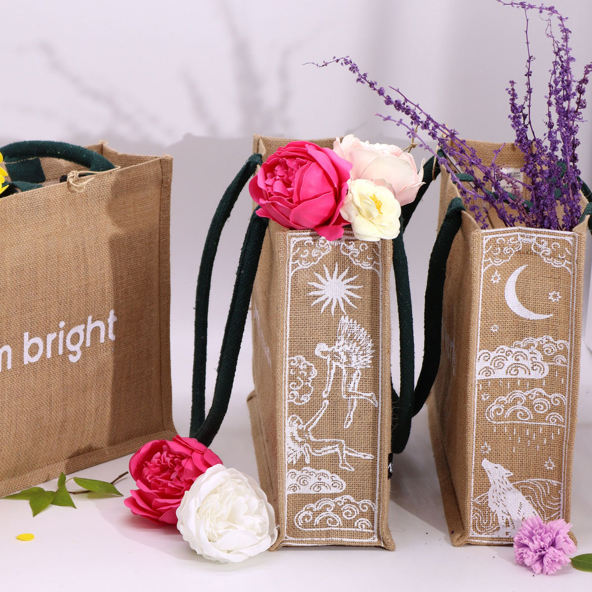 Hop Hare Jute Big Bag - I am Brave product image 3