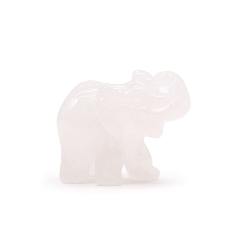 Gemstone Lucky Elephant - Rose Quartz product image