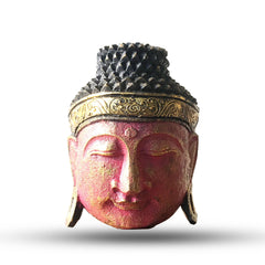 Home Decoration Buddha Head - 25cm - Red Shine Finish product image
