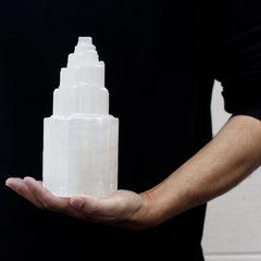 Natural Selenite Tower Lamp - 20 cm product image 4