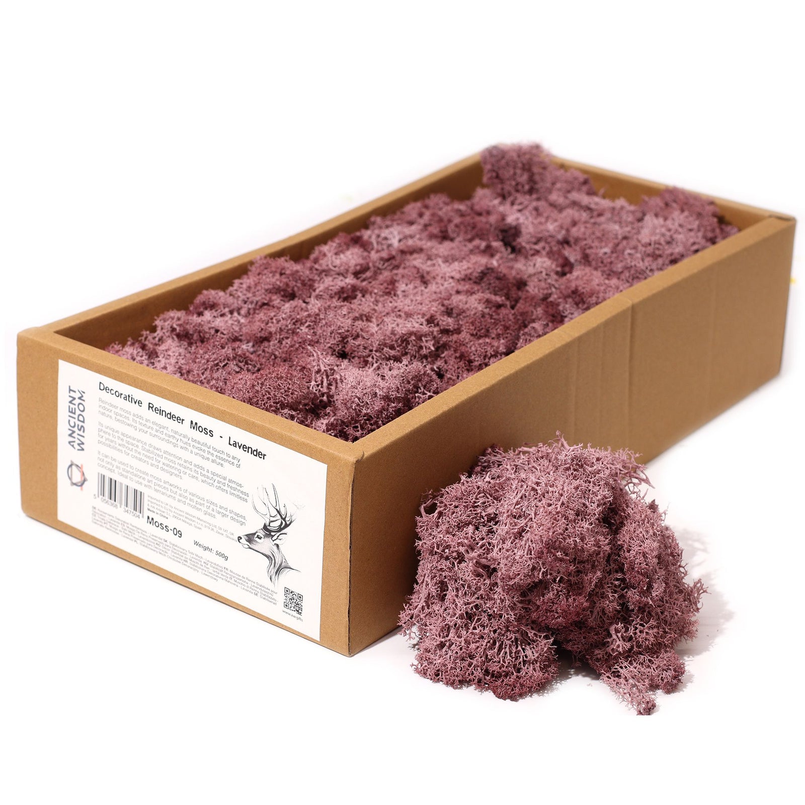 Decoration Reindeer Moss - Lavender - (approx 500gm) product image