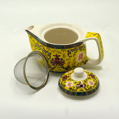Small Herbal Teapot - Long Life Oriental Design product image 2