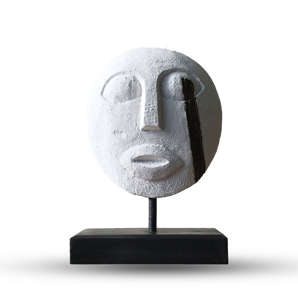 Timor Tribal Decorative Mask - White 27x20cm product image 3