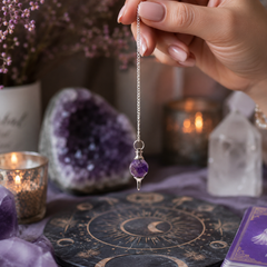 Facted Gemstone Pendulum - Amethyst product image 3