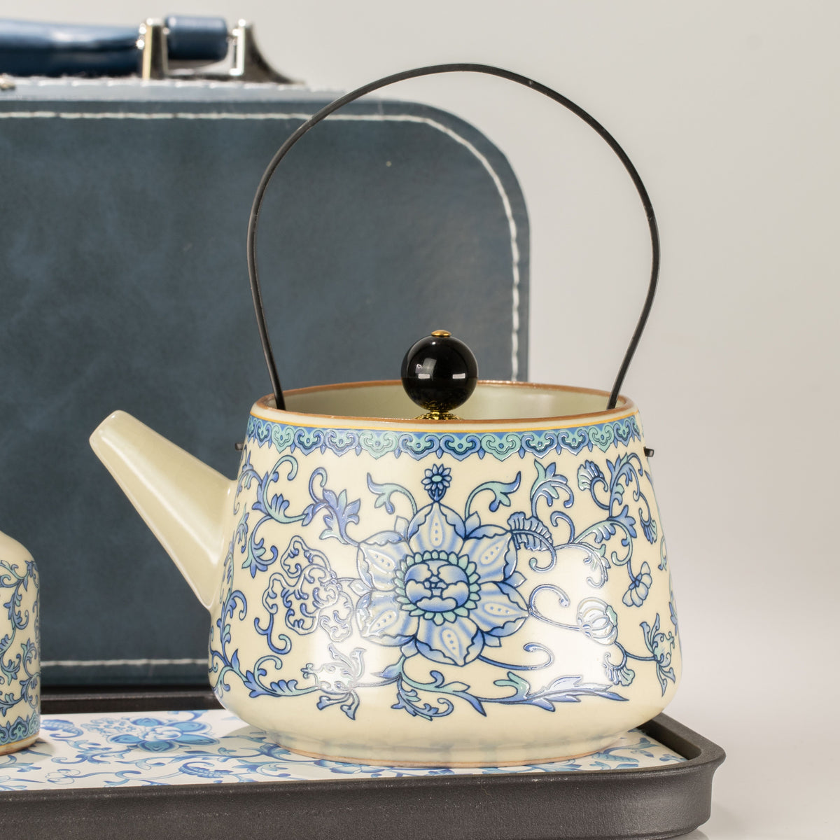 Travel Teapot Set & Two Cups - China Ru Blue - product image 3